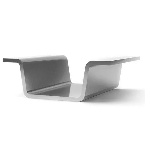 Корытный гнутый профиль (стальной) 124x40x2 мм AISI 321 ГОСТ 8283-93