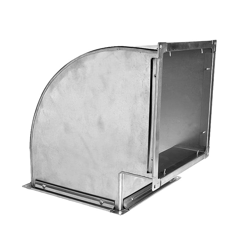 Вентиляционный отвод прямоугольный 90° 200х200х0.55 мм